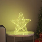 3D Star with 50 LEDs Warm white 55 x 53.5 x 10 cm Acrylic