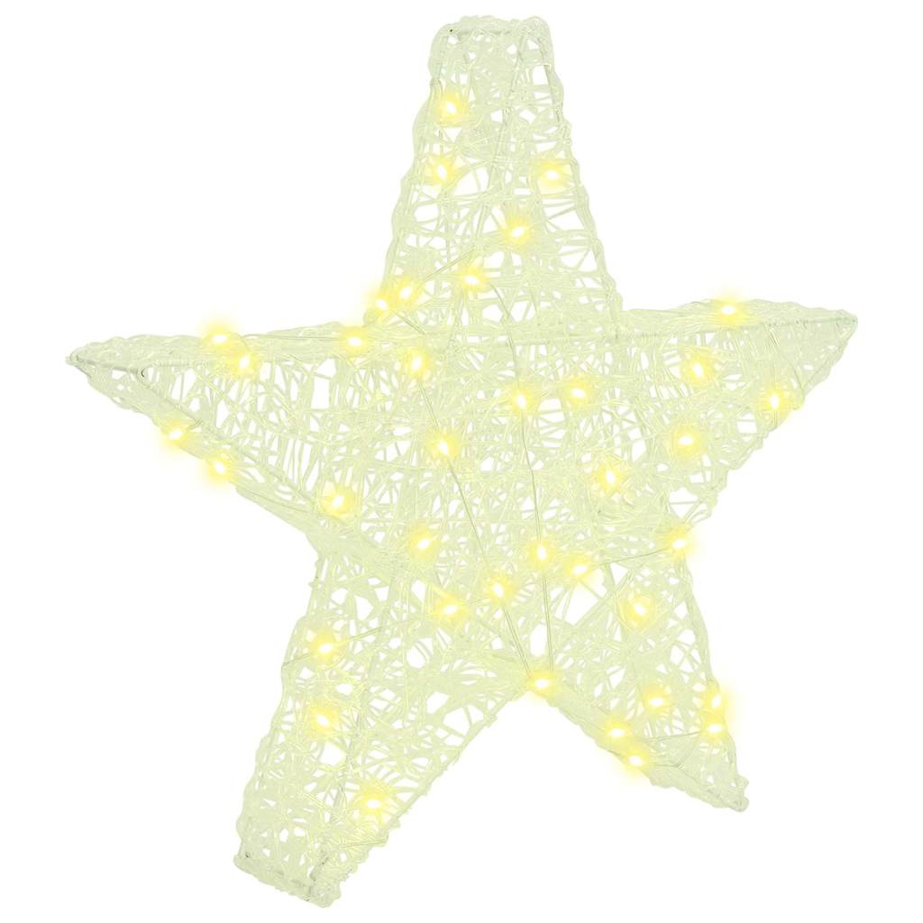 3D Star with 50 LEDs Warm white 55 x 53.5 x 10 cm Acrylic
