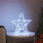 3D Star with 50 LEDs Cold white 55 x 53.5 x 10 cm Acrylic