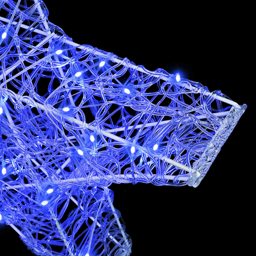 3D Star with 50 LEDs Blue 55 x 53.5 x 10 cm Acrylic