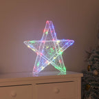 3D Star with 50 LEDs Multicolour 55 x 53.5 x 10 cm Acrylic