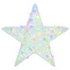 3D Star with 50 LEDs Multicolour 55 x 53.5 x 10 cm Acrylic