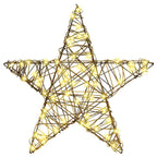 3D Star with 50 LEDs Warm white 55 x 52.5 x 9 cm Rattan