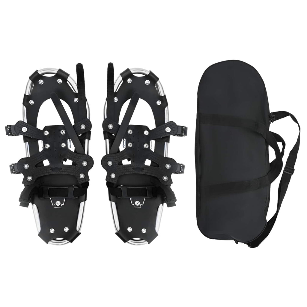 3 in 1 Snowshoes Silver and Black 21 inches Aluminum and HDPE