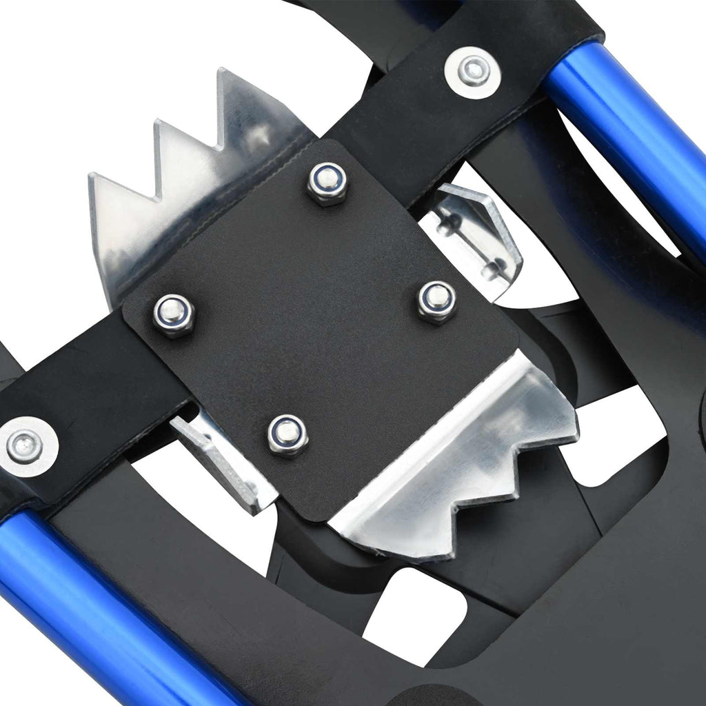 3 in 1 Snowshoes Blue and Black 21 inches Aluminum and HDPE