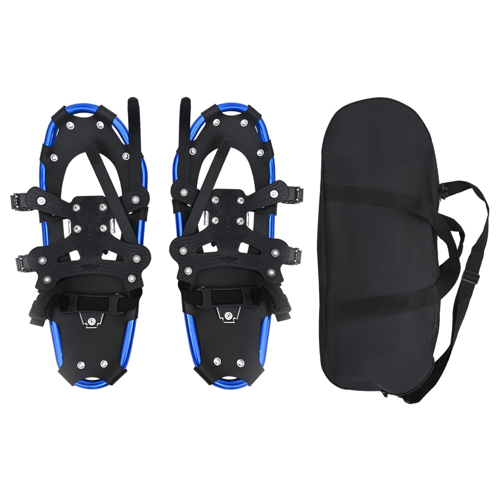 3 in 1 Snowshoes Blue and Black 21 inches Aluminum and HDPE