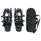 3 in 1 Snowshoes Blue and Black 21 inches Aluminum and HDPE
