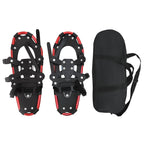 3 in 1 Snowshoes Red and Black 21 inches Aluminum and HDPE