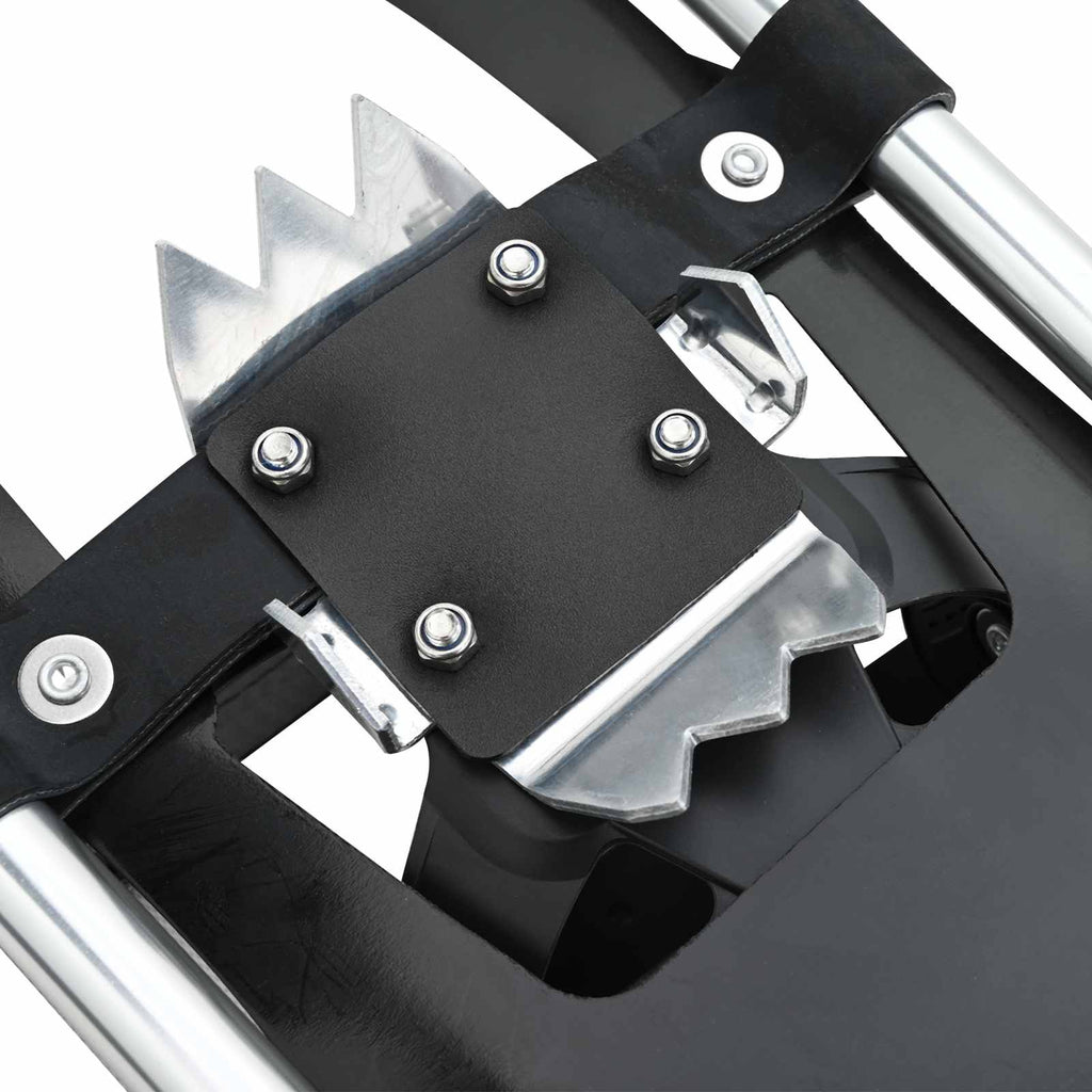 3 in 1 Snowshoes Silver and Black 25 inches Aluminum and HDPE