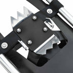3 in 1 Snowshoes Silver and Black 25 inches Aluminum and HDPE