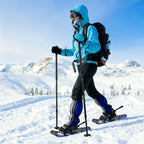 3 in 1 Snowshoes Blue and Black 25 inches Aluminum and HDPE