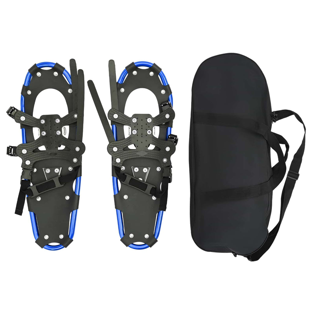 3 in 1 Snowshoes Blue and Black 25 inches Aluminum and HDPE