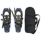 3 in 1 Snowshoes Blue and Black 25 inches Aluminum and HDPE