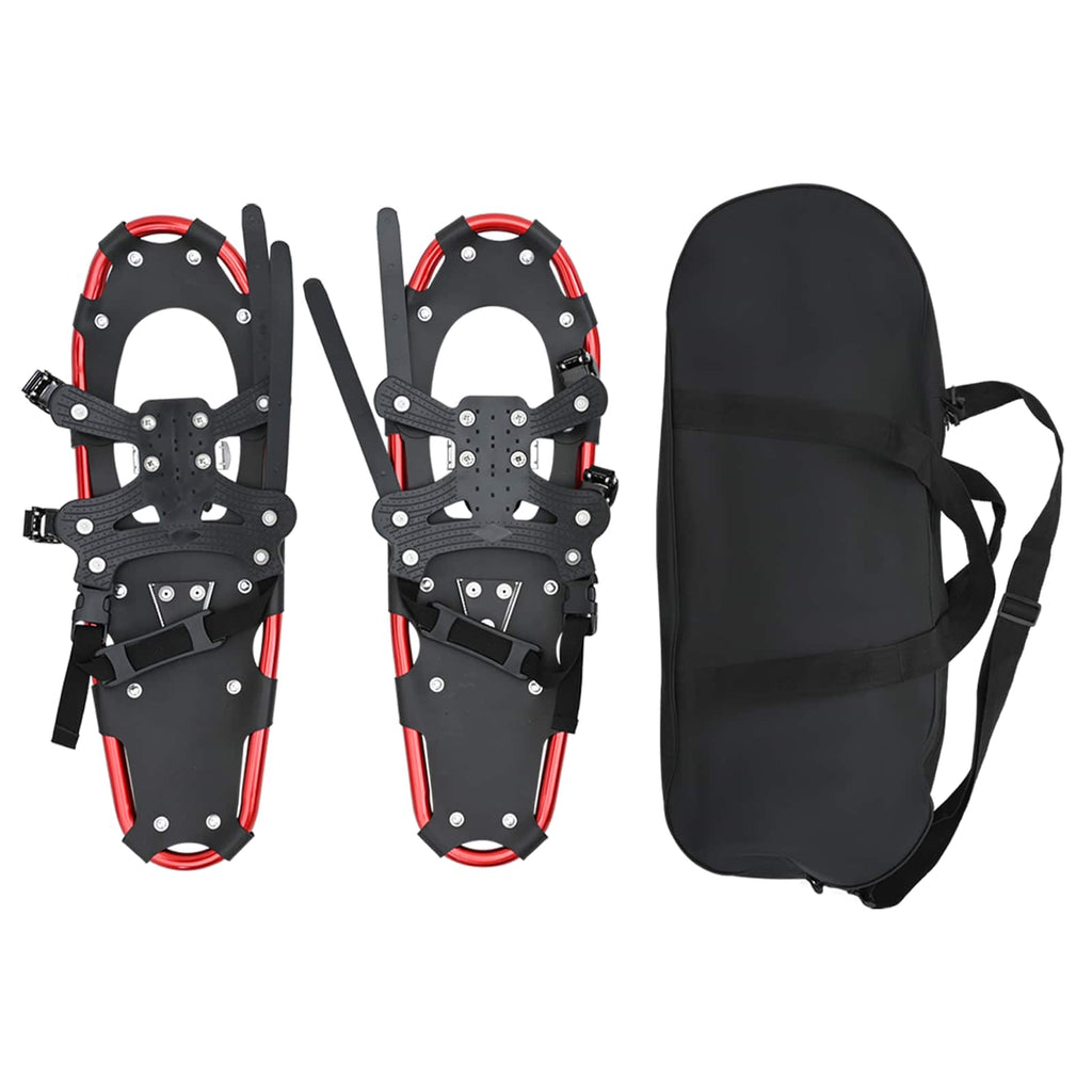 3 in 1 Snowshoes Red and Black 25 inches Aluminum and HDPE