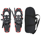 3 in 1 Snowshoes Red and Black 25 inches Aluminum and HDPE