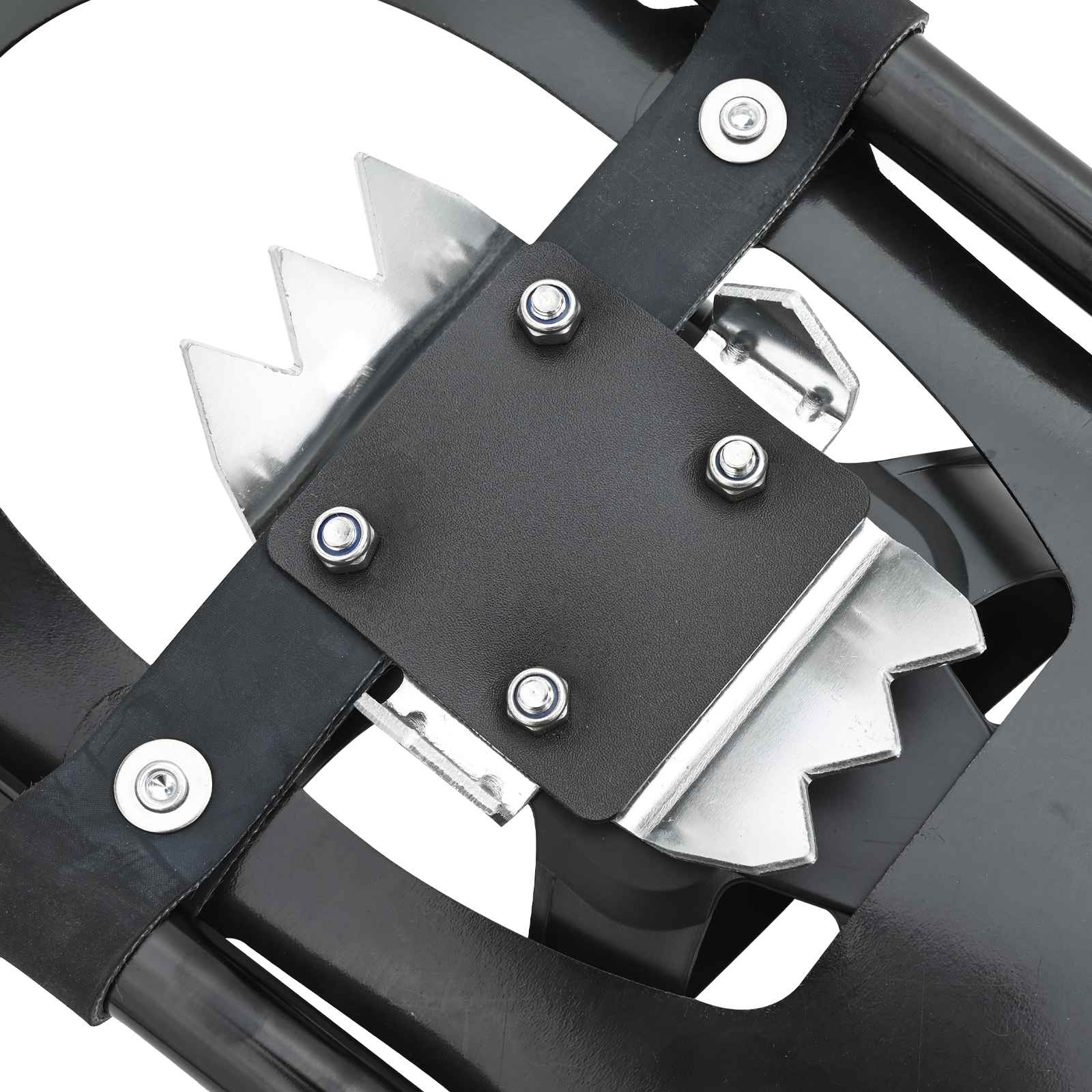 3 in 1 Snowshoes Black 25 inches Aluminum and HDPE