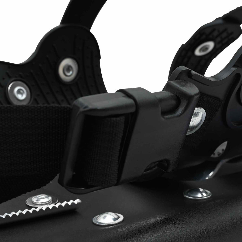 3 in 1 Snowshoes Black 25 inches Aluminum and HDPE