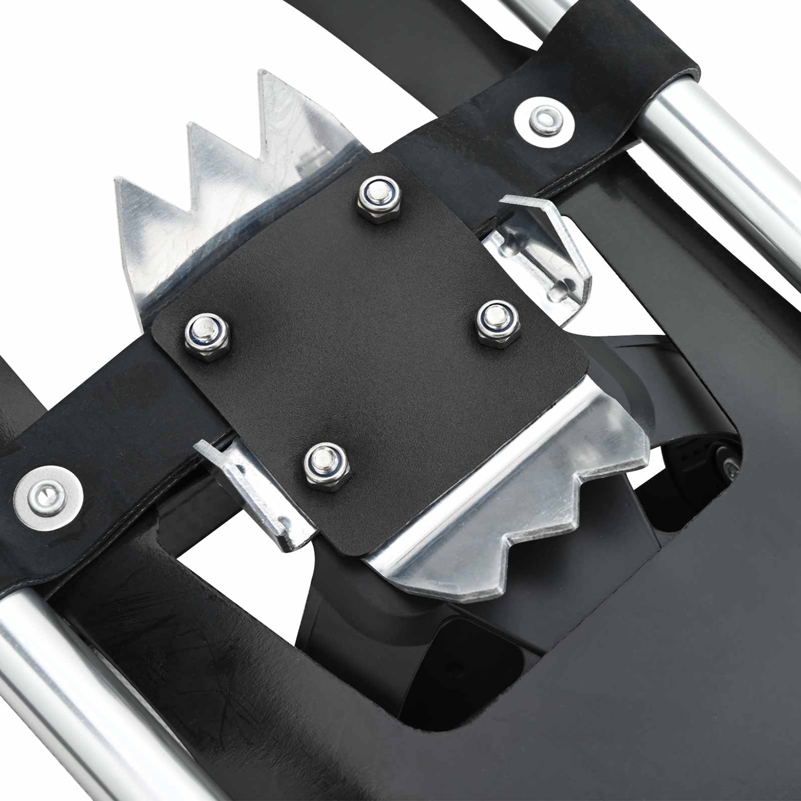 3 in 1 Snowshoes Silver and Black 30 inches Aluminum and HDPE