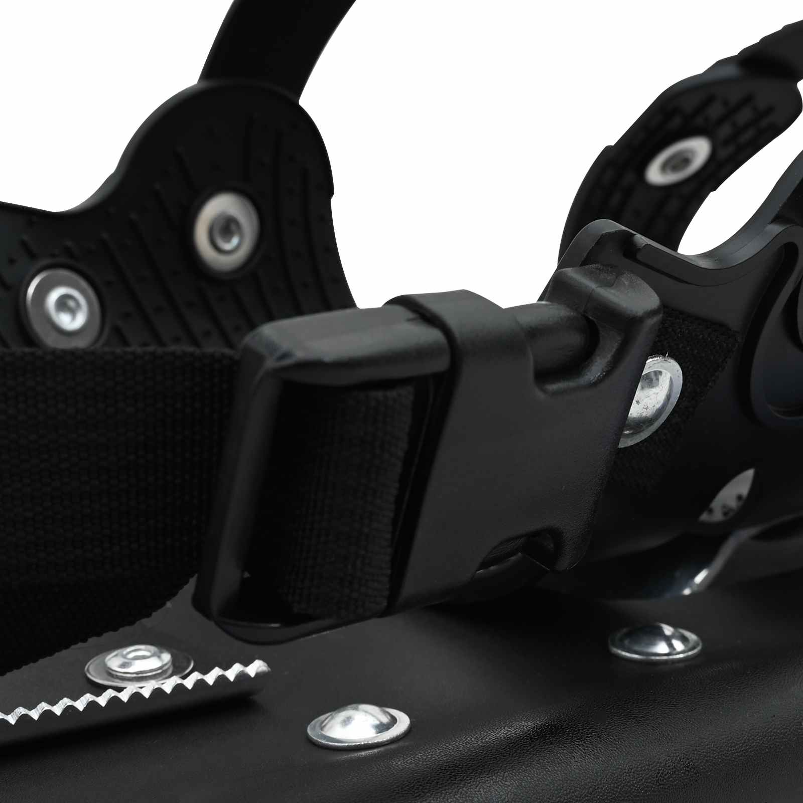 3 in 1 Snowshoes Blue and Black 30 inches Aluminum and HDPE