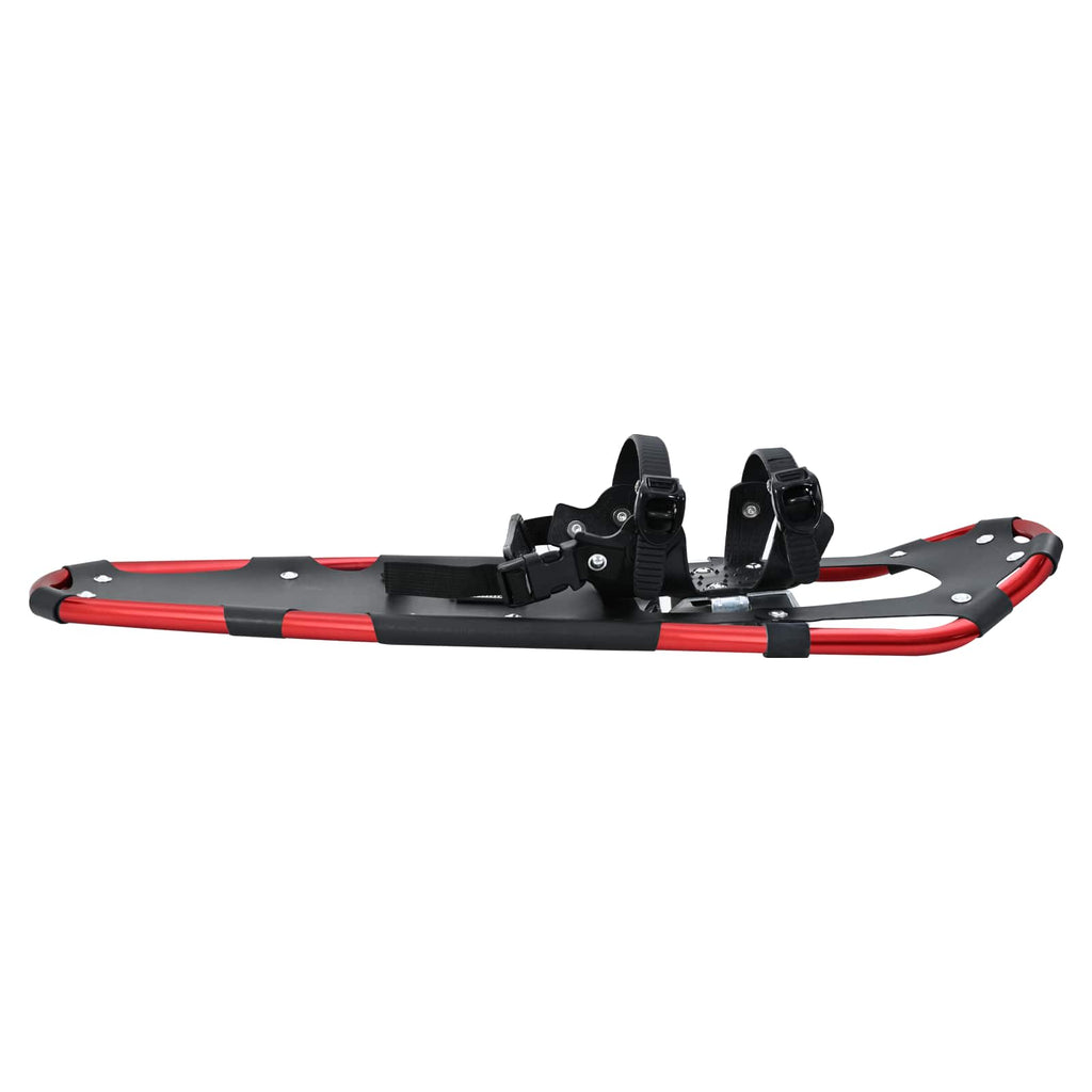 3 in 1 Snowshoes Red and Black 30 inches Aluminum and HDPE