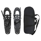 3 in 1 Snowshoes Black 30 inches Aluminum and HDPE