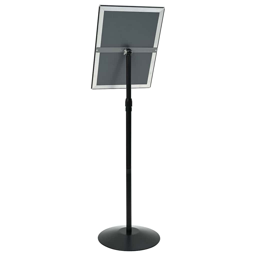 Pedestal Poster Stand Manual Black A3 Aluminum and PVC