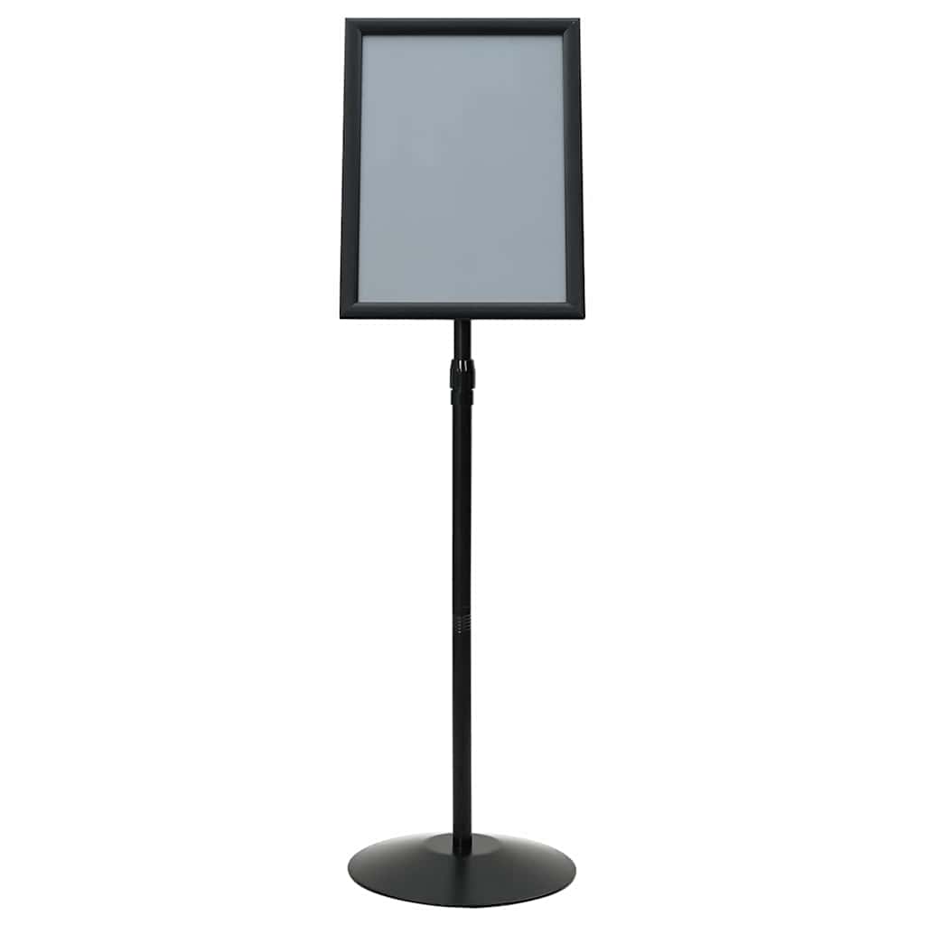 Pedestal Poster Stand Manual Black A3 Aluminum and PVC