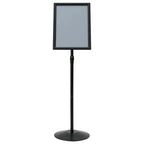 Pedestal Poster Stand Manual Black A3 Aluminum and PVC