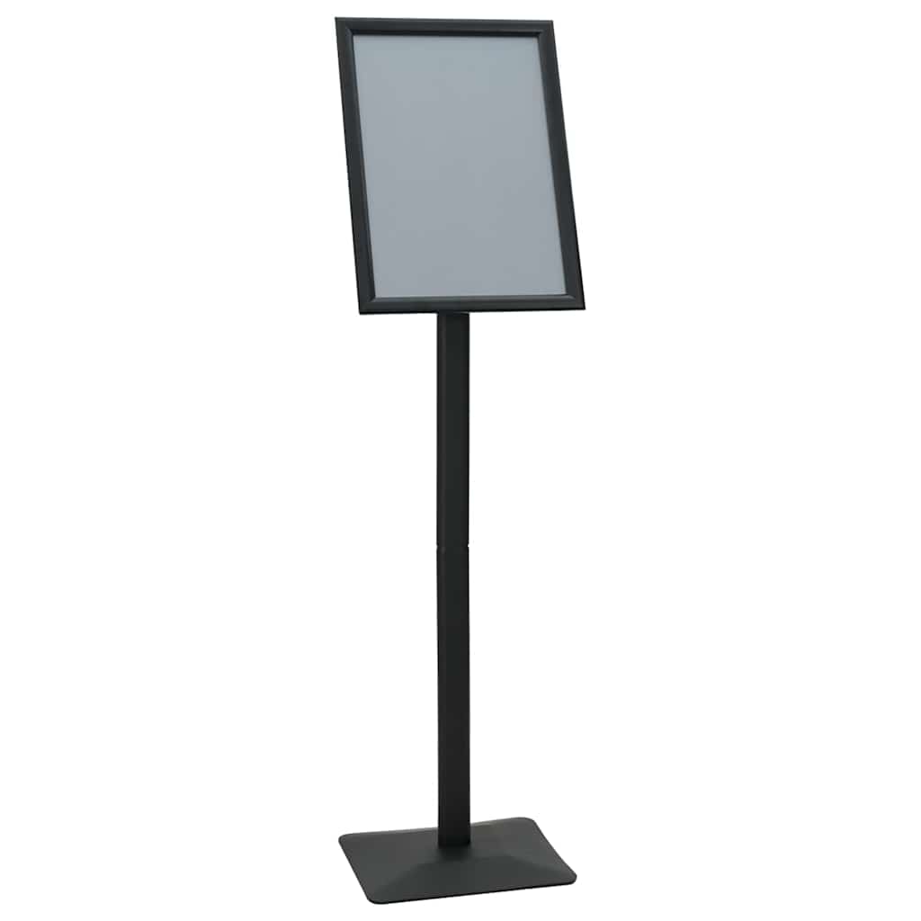 Pedestal Poster Stand Silver A3 PVC and Cast Iron