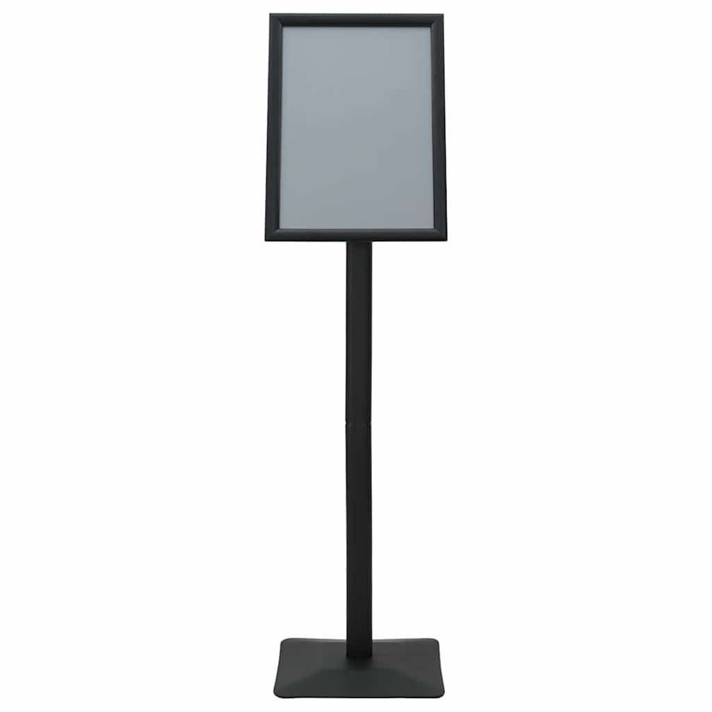 Pedestal Poster Stand Silver A3 PVC and Cast Iron