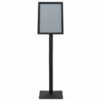 Pedestal Poster Stand Silver A3 PVC and Cast Iron