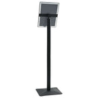 Pedestal Poster Stand Silver A4 PVC and Cast Iron