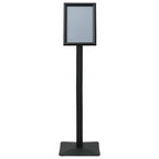 Pedestal Poster Stand Silver A4 PVC and Cast Iron