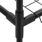 3-Tier Plant Stand Black 100 x 32 x 102 cm Steel