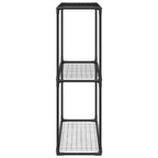 3-Tier Plant Stand Black 100 x 32 x 102 cm Steel