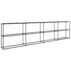 3-Tier Plant Stand Black 400 x 32 x 104 cm Steel