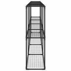 3-Tier Plant Stand Black 400 x 32 x 104 cm Steel
