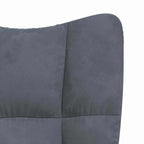 Relaxing Chair 2 pcs Dark Grey Velvet