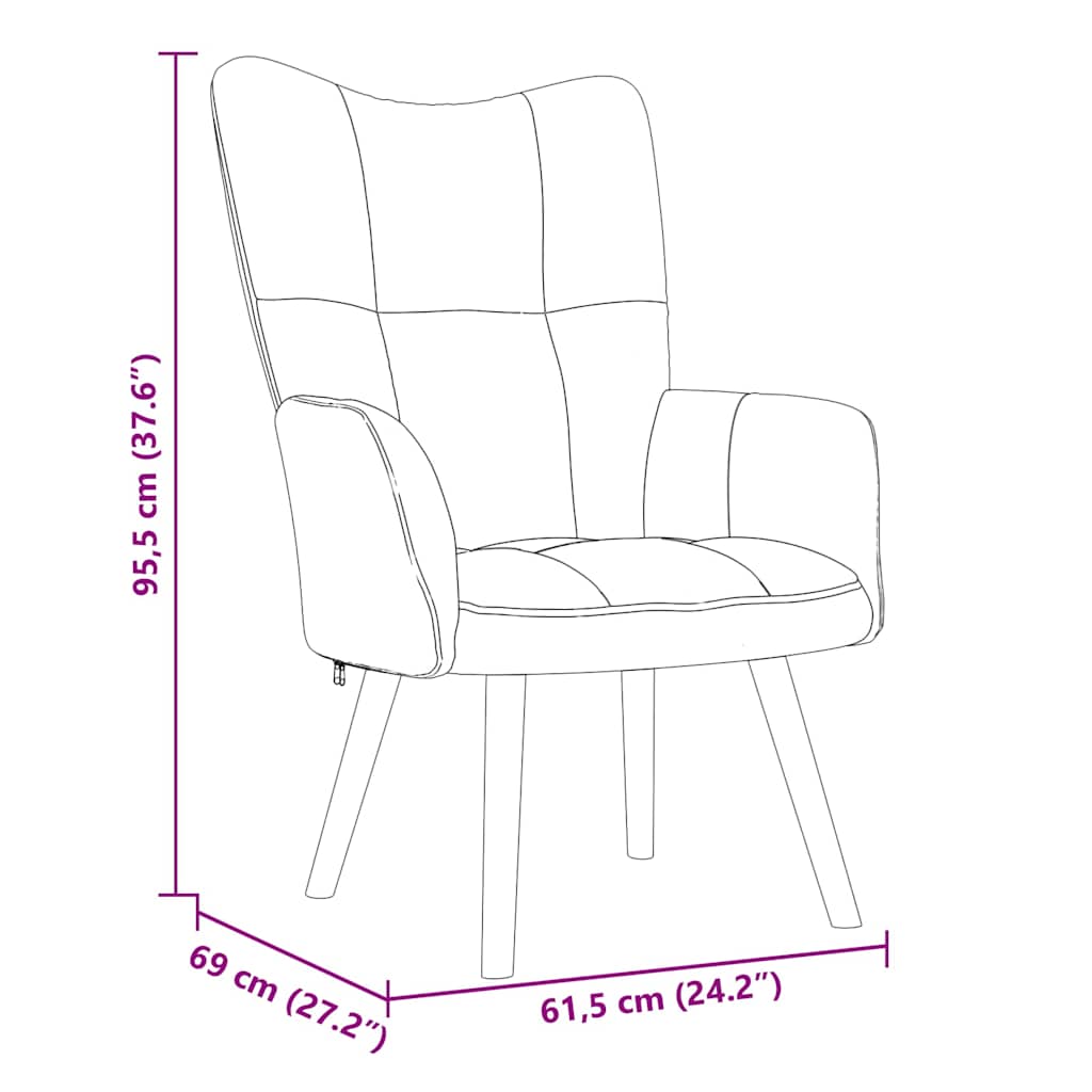 Relaxing Chair 2 pcs Dark Grey Velvet