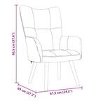 Relaxing Chair 2 pcs Black Velvet