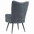 Relaxing Chair Dark Grey 70 x 61 x 96.5 cm Velvet