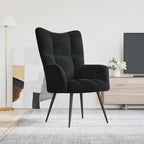 Relaxing Chair Black 70 x 61 x 96.5 cm Velvet