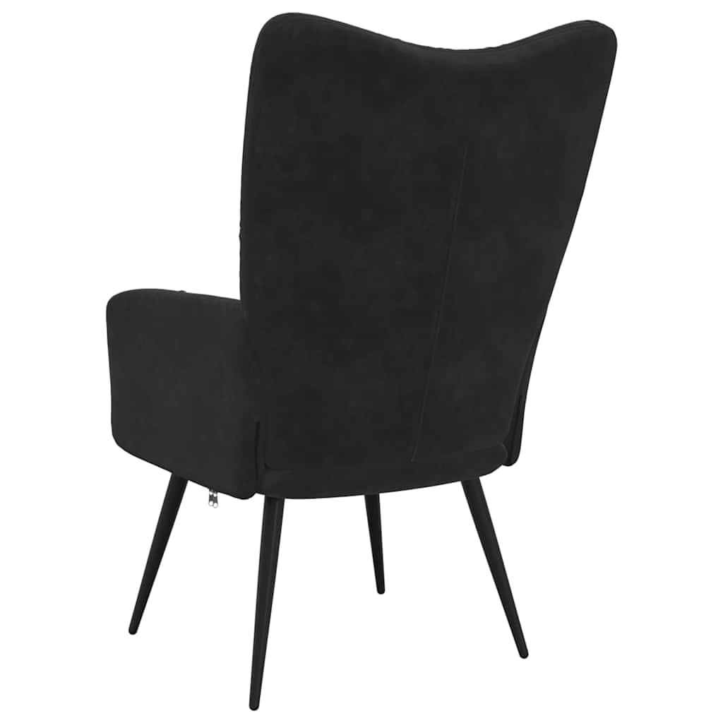 Relaxing Chair Black 70 x 61 x 96.5 cm Velvet