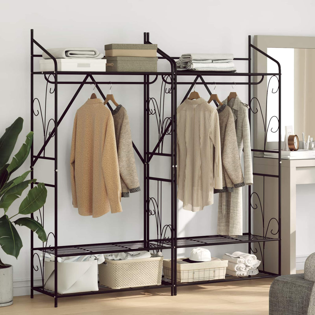 Open Wardrobe Plain 2 pcs 78 x 36 x 160 cm