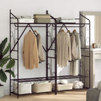 Open Wardrobe Plain 2 pcs 78 x 36 x 160 cm