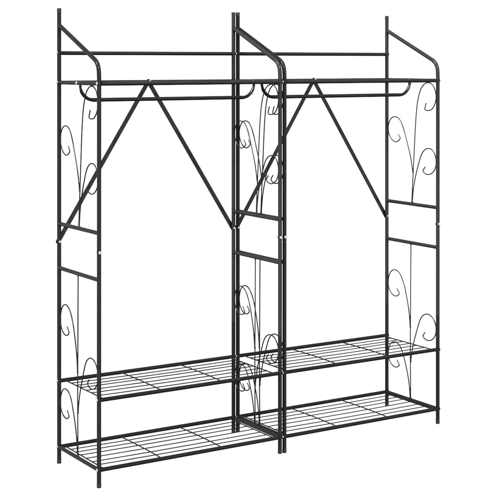 Open Wardrobe Plain 2 pcs 78 x 36 x 160 cm