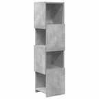 Corner Cabinet Concrete Grey 25.5x25x102cm Engineered Wood