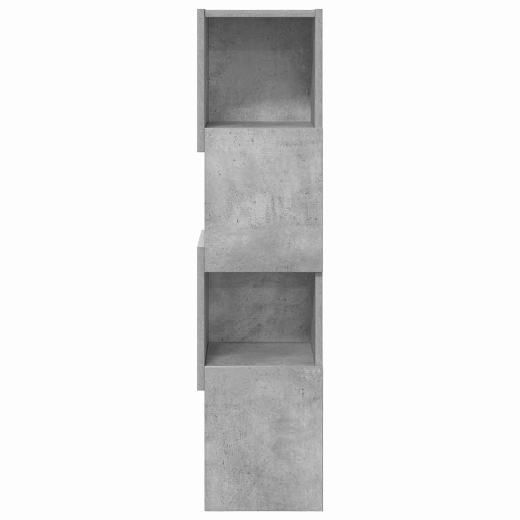 Corner Cabinet Concrete Grey 25.5x25x102cm Engineered Wood
