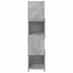 Corner Cabinet Concrete Grey 25.5x25x102cm Engineered Wood