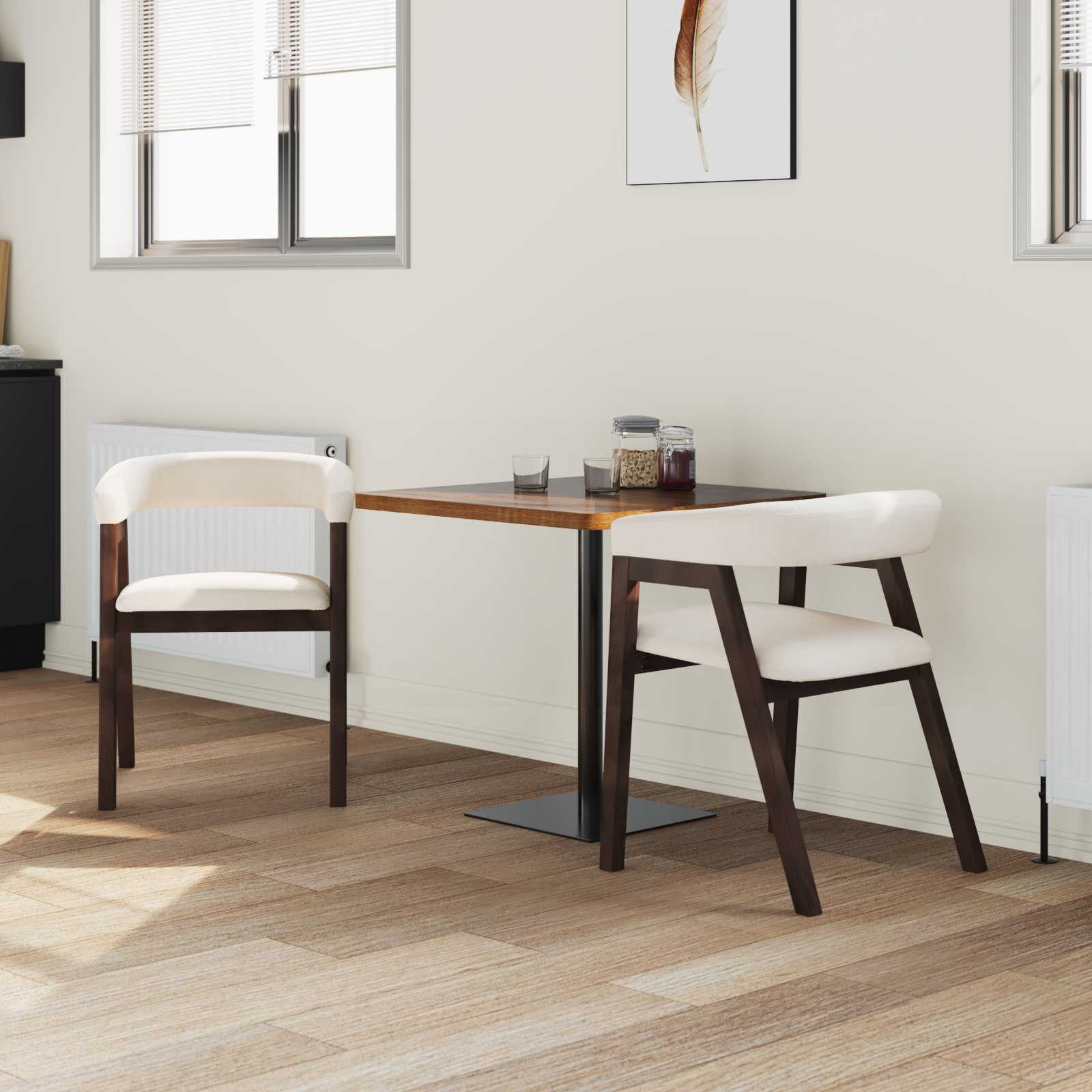 Dining Chairs 2 pcs Light Brown 54 x 57 x 73 cm